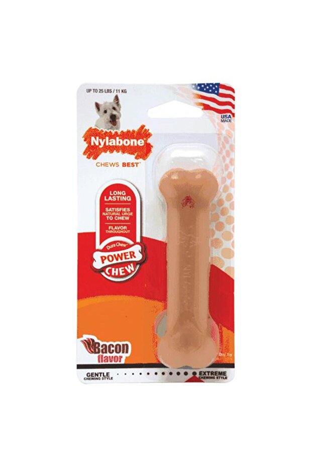 Power Chew Bone, Bacon Regular Nylon Chews