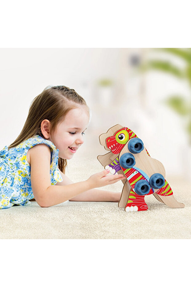 Set constructie dinozauri Quercetti Bio - 2