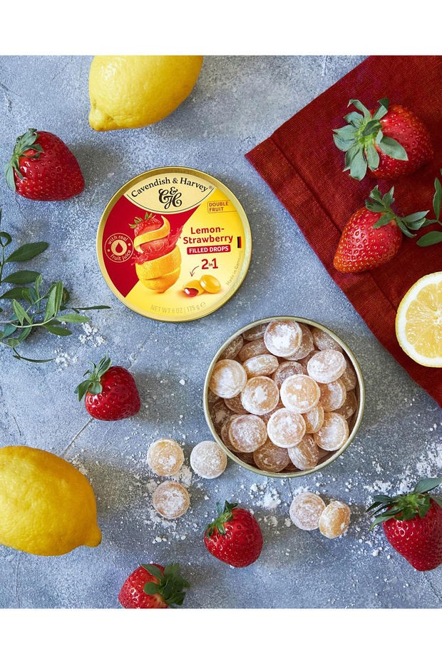 CAVENDİSH & HARVEY DOUBLE FRUİT DROPS (LİMON & ÇİLEK) 175 GR - 4