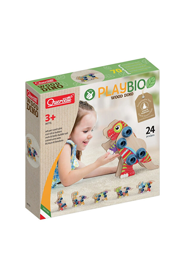 Set constructie dinozauri Quercetti Bio - 1