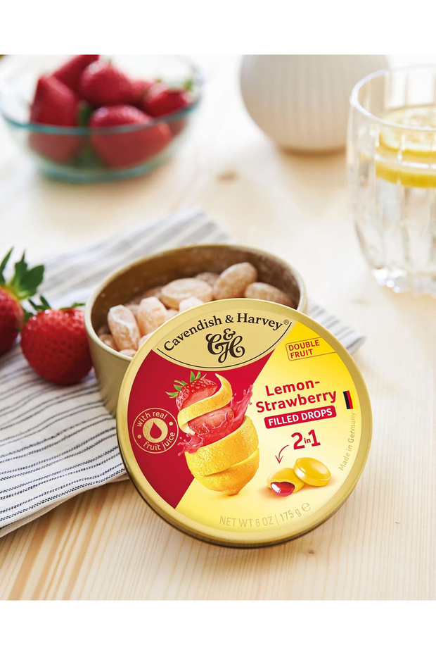 CAVENDİSH & HARVEY DOUBLE FRUİT DROPS (LİMON & ÇİLEK) 175 GR - 2