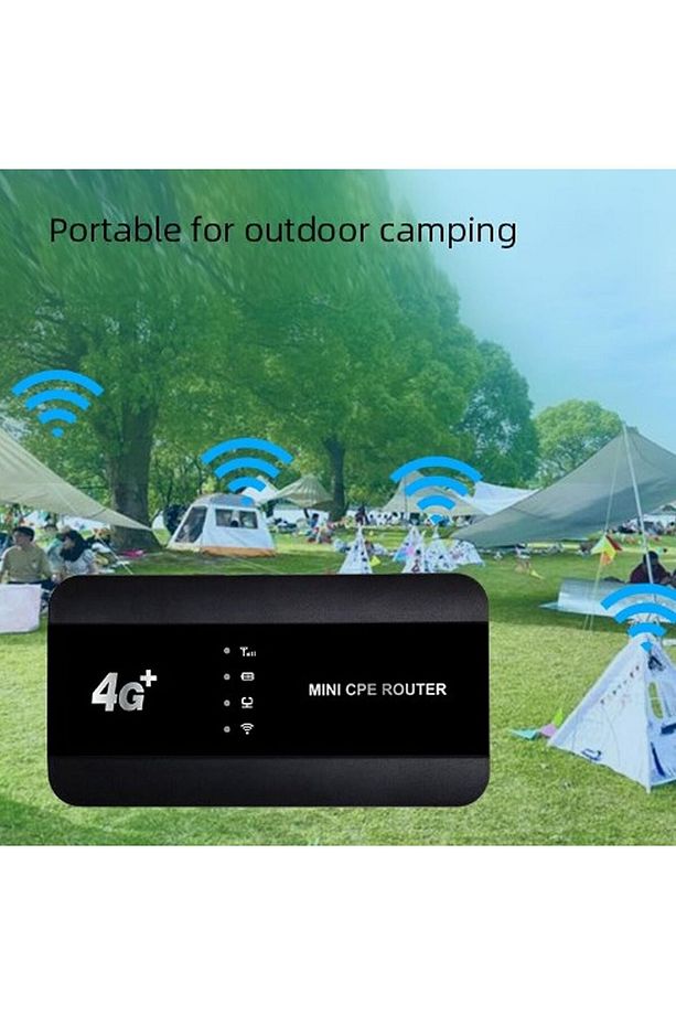4G Mini CPE Router, Sim Kart Yuvası ile C Tipi Şarjlı, Gigabit Ethernet Yönlendirici RJ45 Portulu - 3