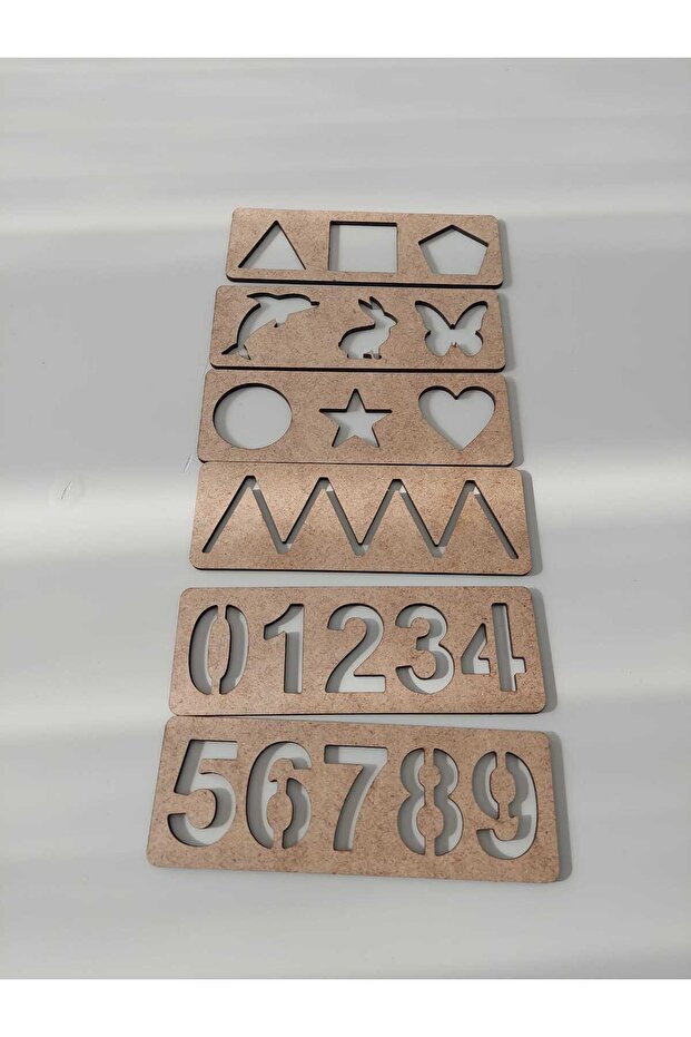 Hand Muscle Development Line, Number and Shape Exercises Set 6 Pieces