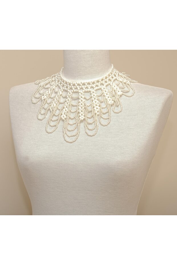 EL ÖRGÜSÜ İNCİ KOLYE - 2