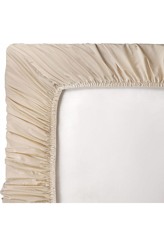 :طقم ملاءات سرير فاخرة سادة من 3 قطع، 300 خيط، 100 قطن غني - 6