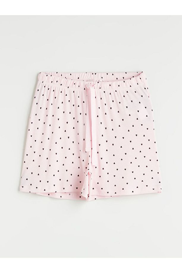 Petite Kalp Baskılı Kadın Şortlu Pijama Takımı - 7