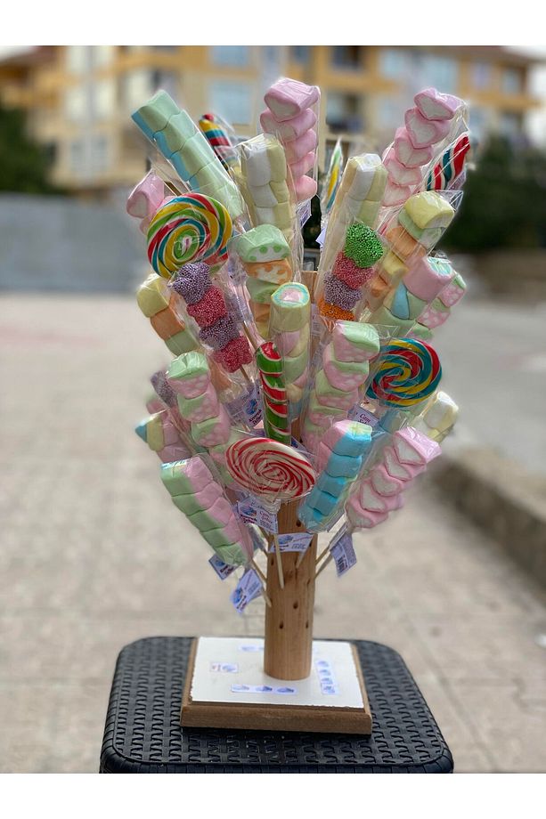 Marshmallow Lolipop Şekerleme 10 Adet (TWIST) (PARTİ -DOĞUM GÜNÜ-ÇOCUK-HEDİYE-SEVGİLİ VB.) - 2