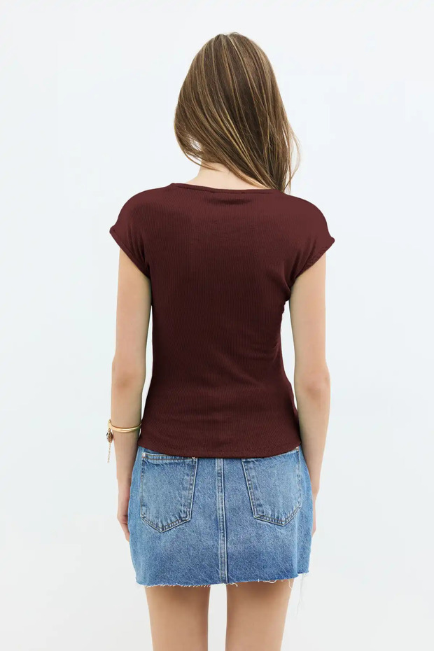 Gathered Basic Blouse - 3