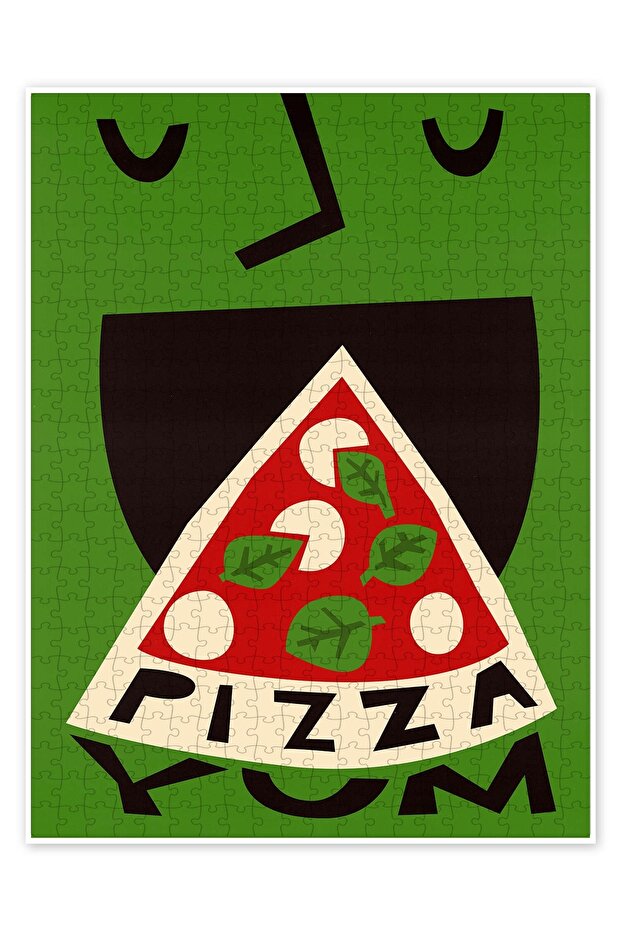 Yum Pizza 500 Parça Puzzle Yapboz Mutfak Temalı Yetişkinler için - 1