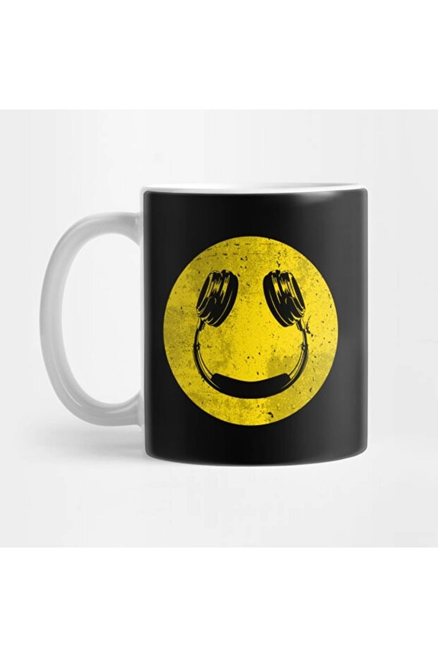 Headphone Smile Mug Cup