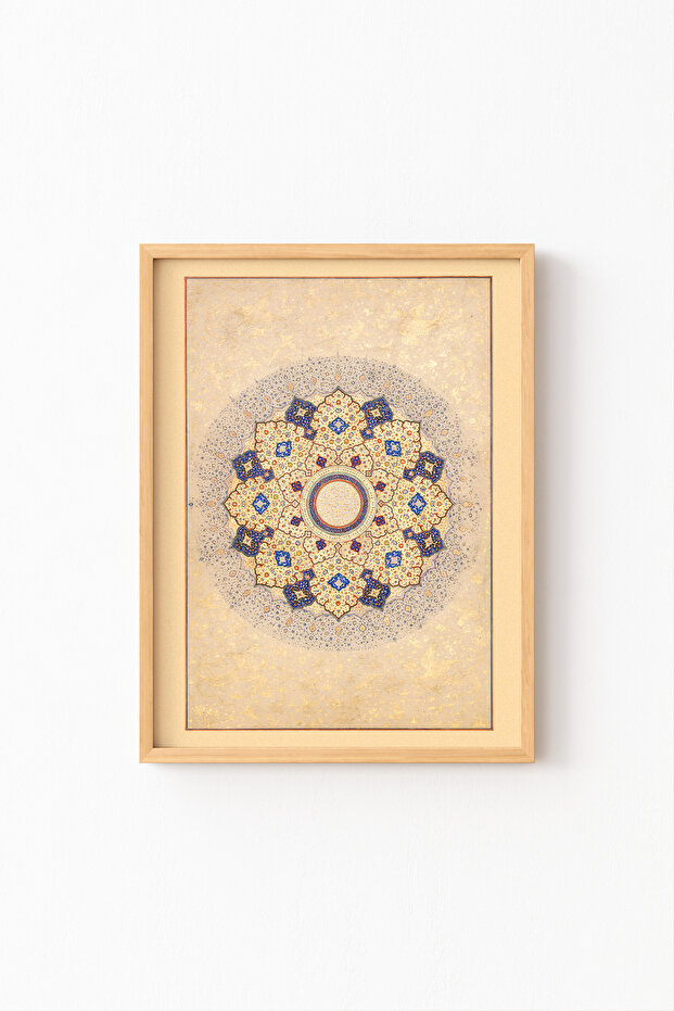 الشارة الإسلامية - إطار خشبي منقوش - 1