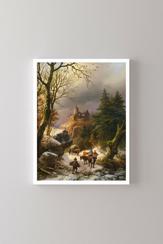 الشتاء - إطار أبيض
