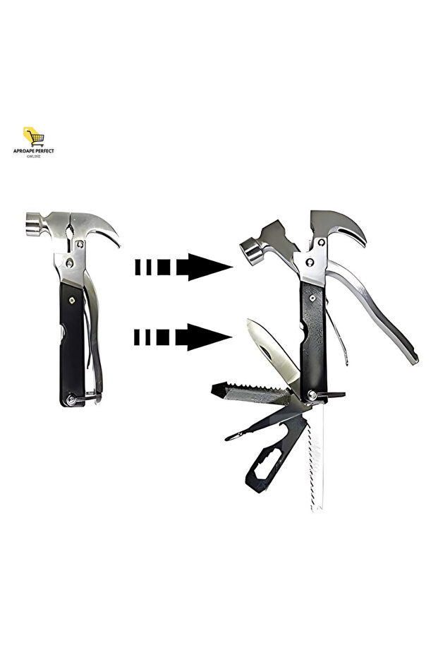 APF® 18-in-1 Tac Tool Kit, Multi-Tool for Camping and Hiking with Belt Pouch - 4