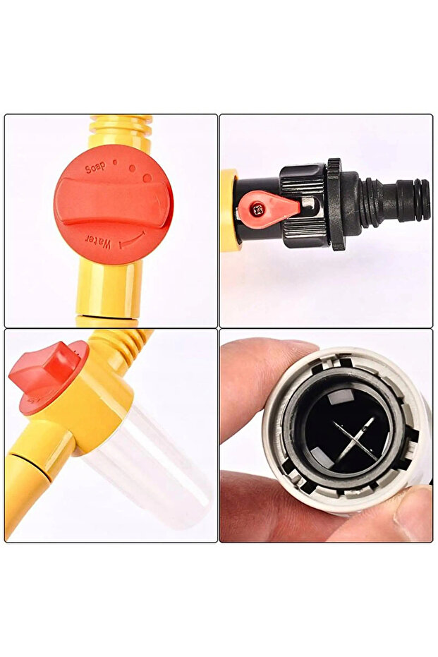 APF® Car Wash Rotating Brush – Automatic Foaming, Long Handle 100cm - 7