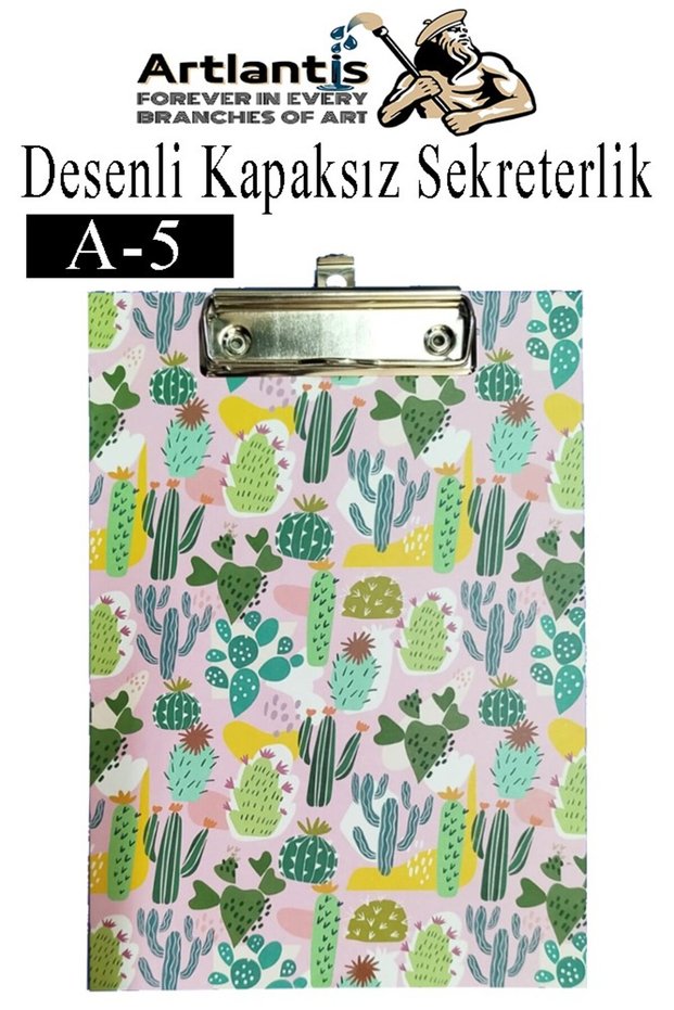 Patterned Secretarial Without Cover A5 1 Piece Colored A5 Without Cover Secretarial Clip Metal Mechanism 80 Y