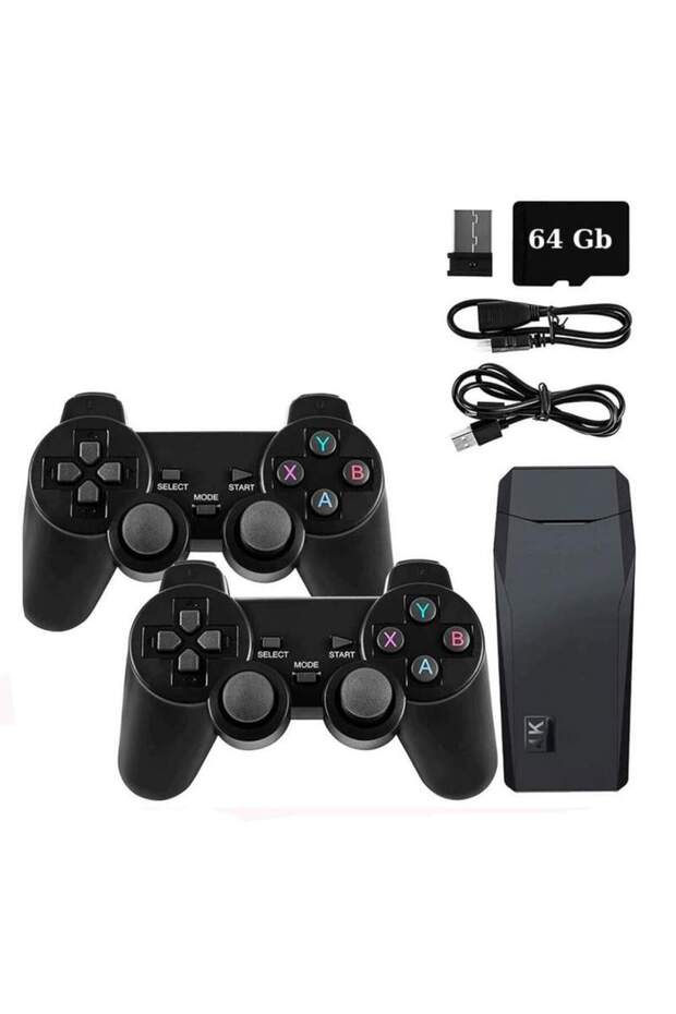 Retro Stick Console, 10,000 Video Games Installed, 2 X Wireless Controller - 1