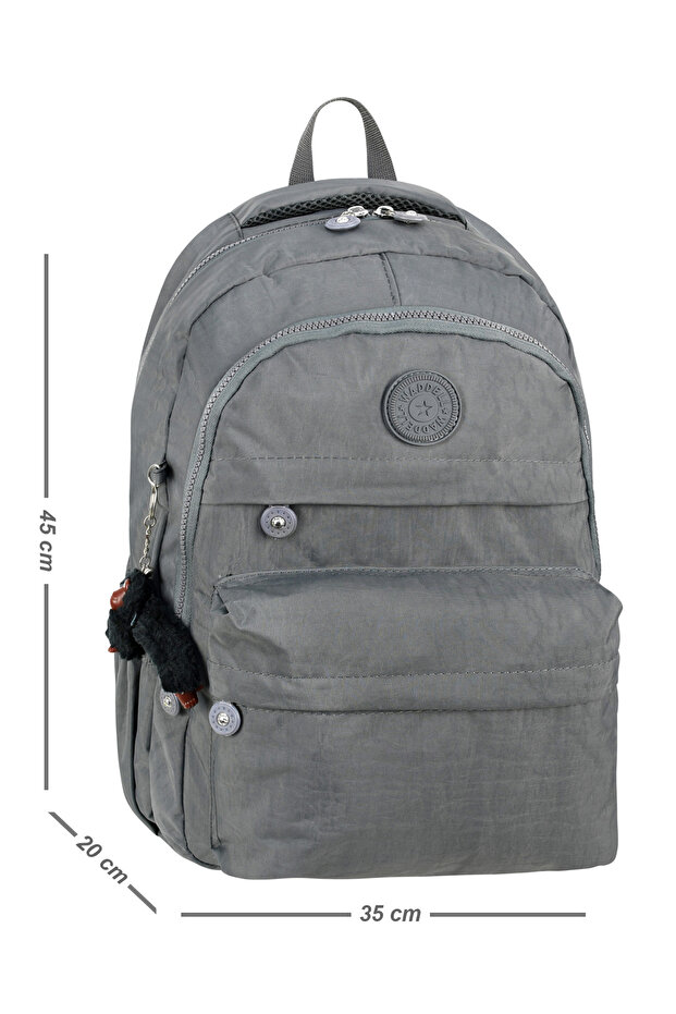 Waddell Gray Licensed Water Resistant Crinkle Unisex Daily Backpack-1001