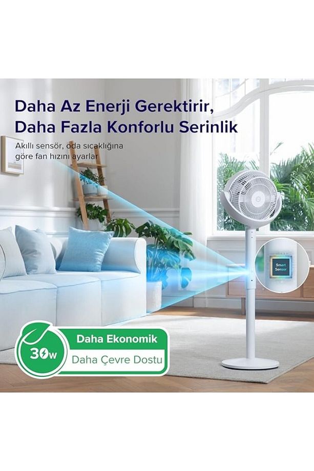 Levoit 20Db Ayaklı Fan, Sessiz, Sensörlü Ve Uzaktan Kumandalı, Salınımlı, Saatte 2465 Metreküp Hava - 5