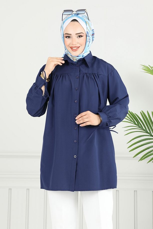 Manşeti Bağcıklı Tunik Laci - 3