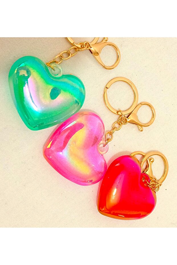 The Way to Express Your Love for What You Love Heart Keychain and Accessory