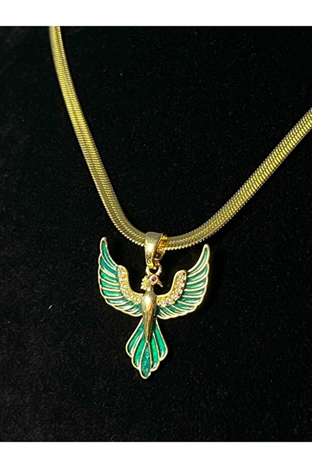 Green Anka Bird Necklace