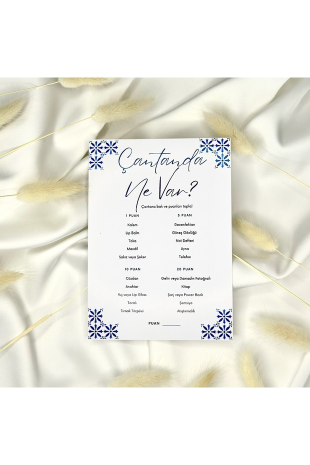 What's in the Blue Flower Bag Game Bachelor Game