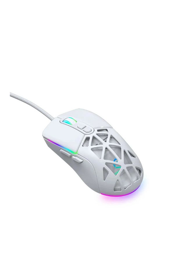 Kablolu Oyuncu Klavye Mouse Seti Siyah Beyaz RGB Gaming Mekanik Makrolu Klavye Mouse Set - 3