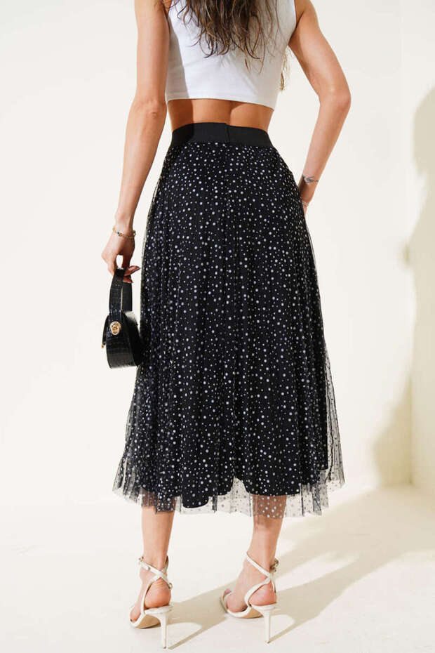 Puantiyeli tül etek - 4