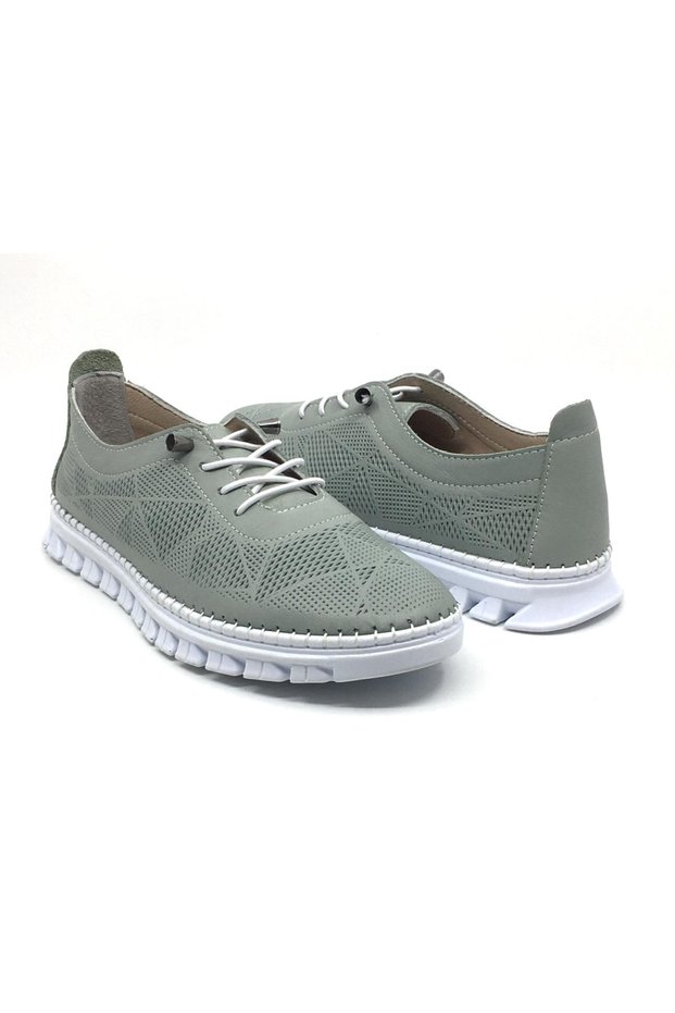 100% Genuine Leather Women's Orthopedic Summer Daily Smart Rubber Laced Shoes 36-41