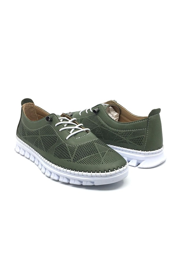 100% Genuine Leather Women's Orthopedic Summer Daily Smart Rubber Laced Shoes 36-41