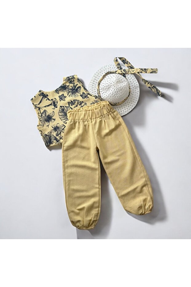 Hat Woven Girl's Set