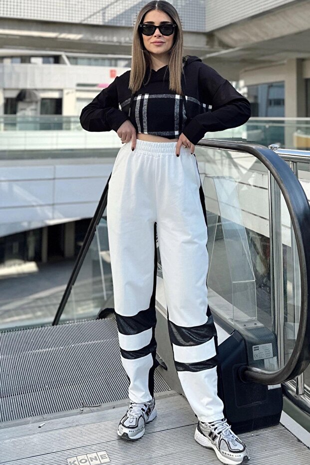 Women's Ecru Casual Tracksuit - 700-3569