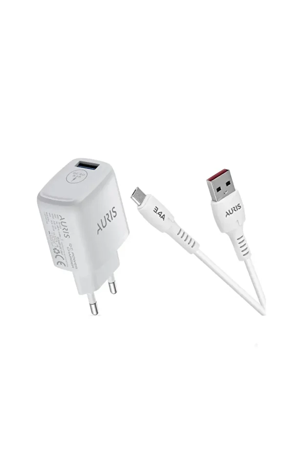 CH39 18W 3.4A 1 Metre Micro USB Kablolu Hızlı Şarj Aleti Seti - 1