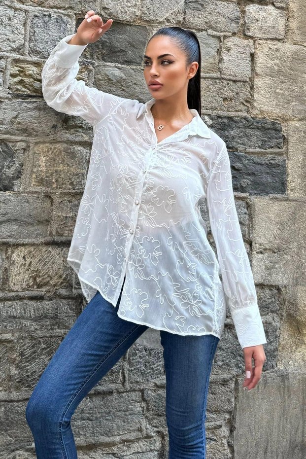Women's Ecru Shirt - 700-3585