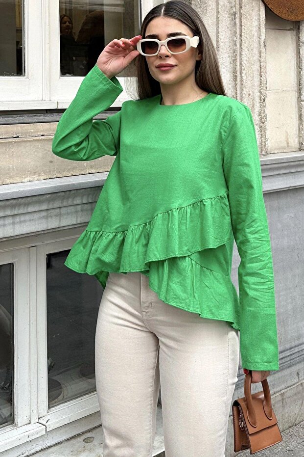 Women's Green Blouse - 700-3571