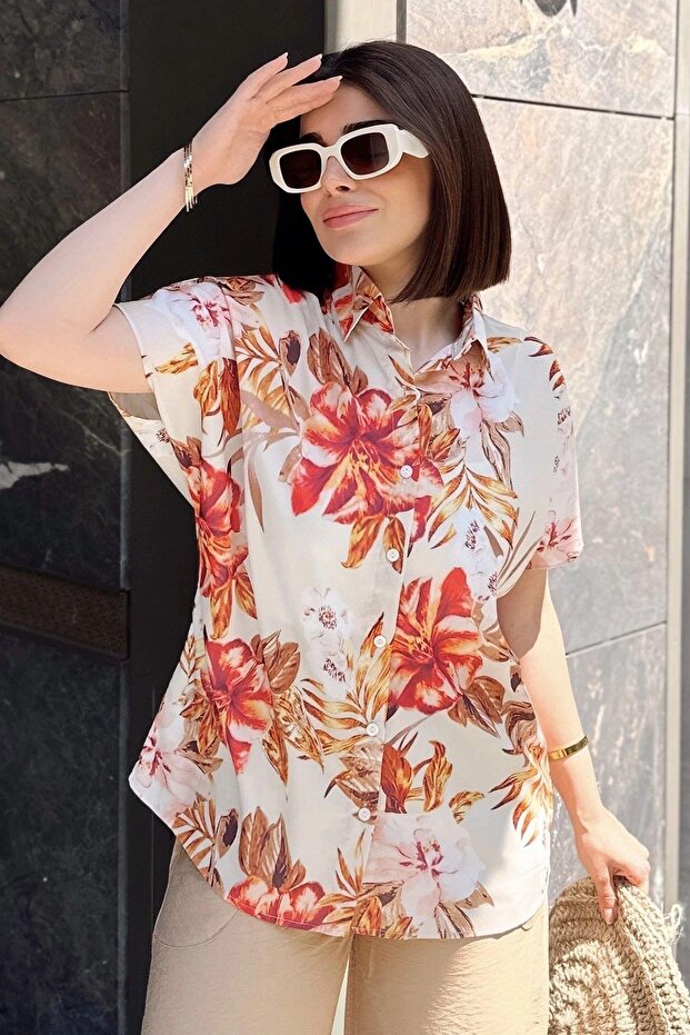 Women's Cream Shirt - 700-K5297