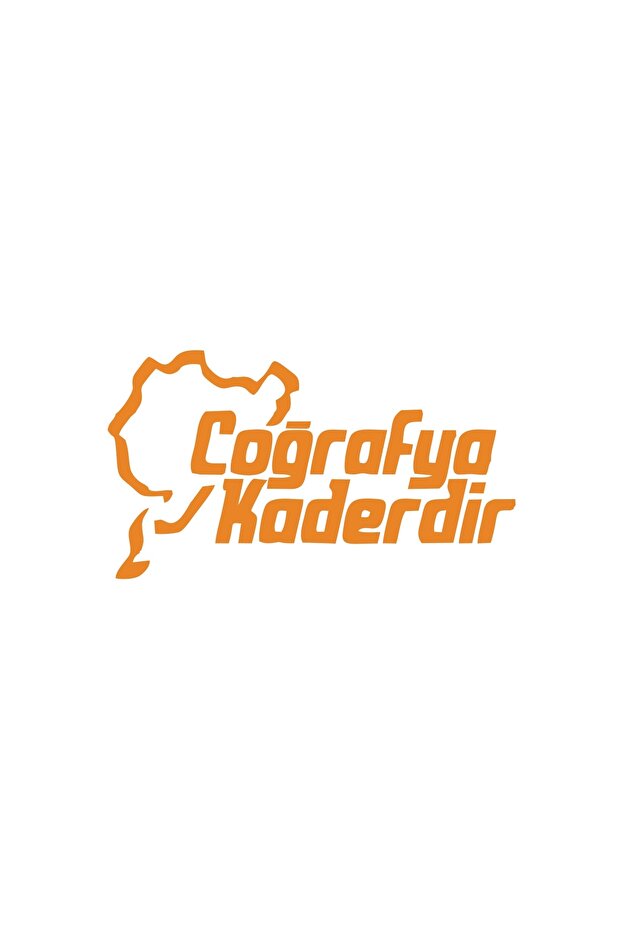 Geography Is Destiny Car Sticker 17X17 cm Orange