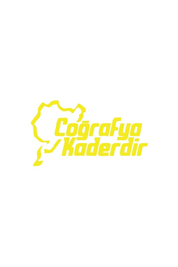 Geography Is Destiny Car Sticker 17X17 cm Yellow
