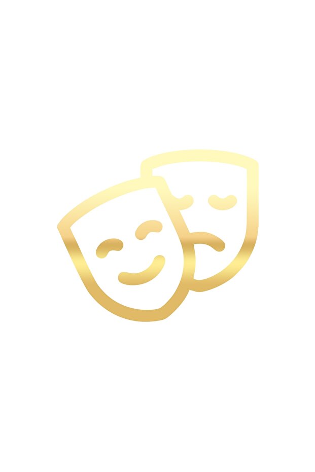 Happy Face Sad Face Car Sticker 17X17 cm Gold