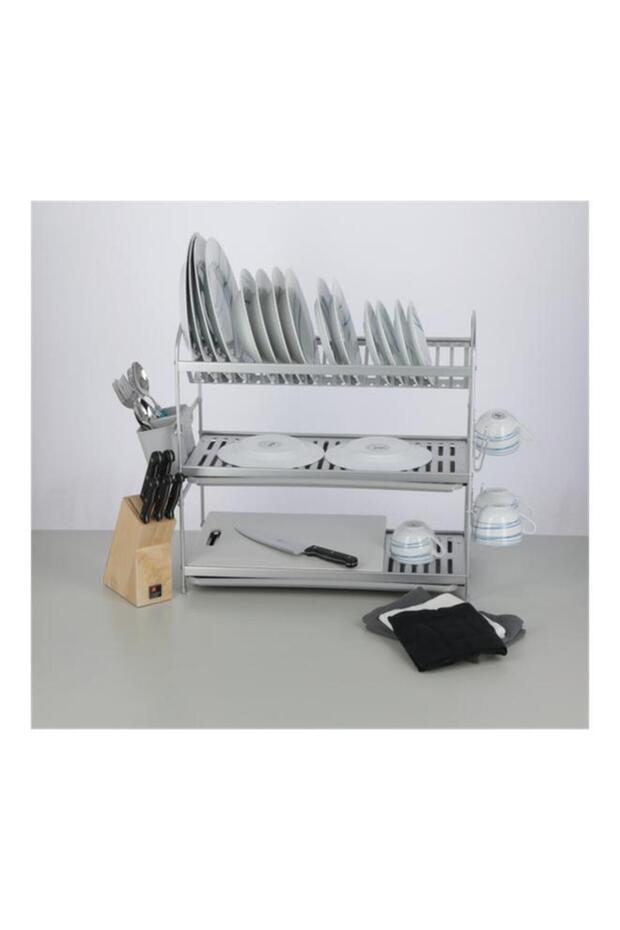 بارفيت رف أطباق 3 طبقات كروم كبير TA-6250A3 - 5