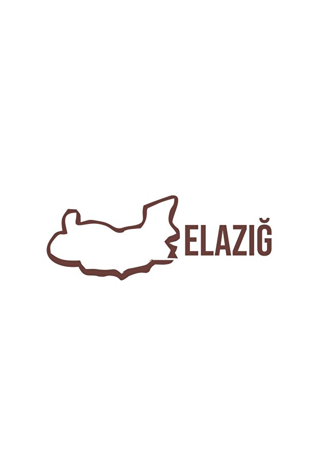 ملصق سيارة خريطة إزمير مقاس 17 × 17 سم بني