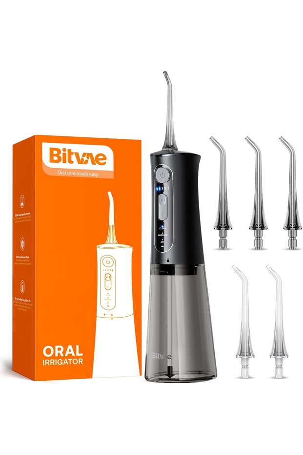 Water Flosser Professional for Teeth, Portable 260ML Water Teeth Cleaner Picks, 3 Cleaning Mo