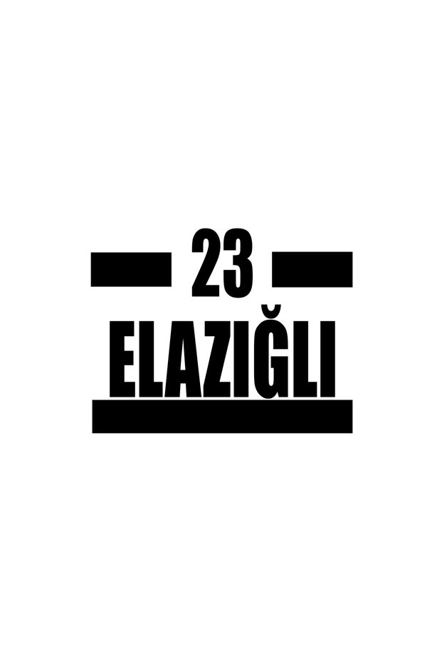 23 Elazığ Car Sticker 17X17 cm Black