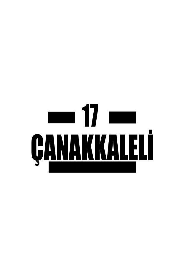 17 ملصق سيارة من تشاناكالي مقاس 17 × 17 سم باللون الأسود
