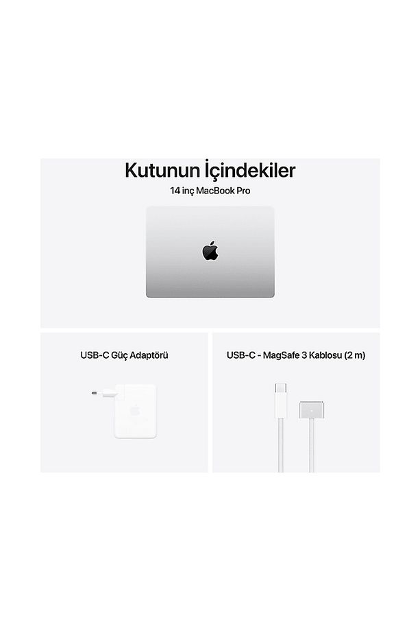 MX2F3TU/A/MacBook Pro/Apple M4 Pro İşlemci/14 Çekirdek CPU 20 Çekirdek GPU/24GB Ram/1TB SSD/1 - 7