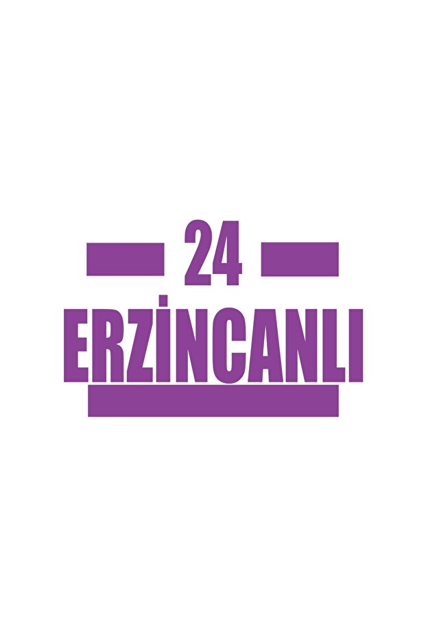 24 Erzinjanlı Car Sticker 17X17 cm Purple