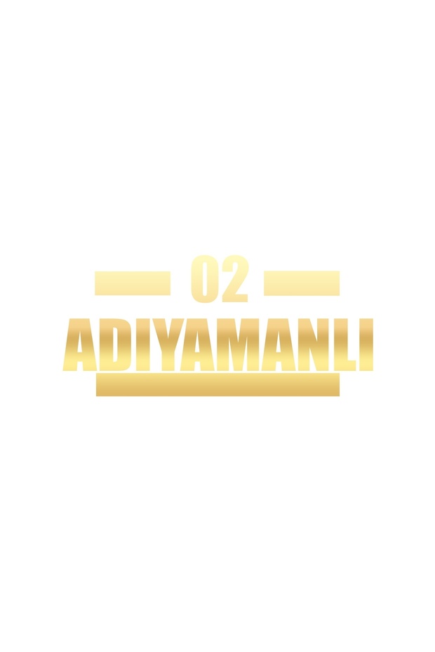 02 Adiyaman Car Sticker 17X17 cm Gold