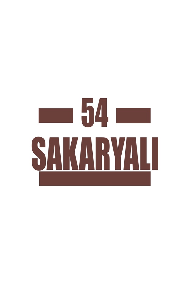 54 ملصق سيارة ساكرالي مقاس 17x17 سم بني