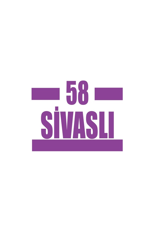 58 Sivas Car Sticker 17X17 cm Purple