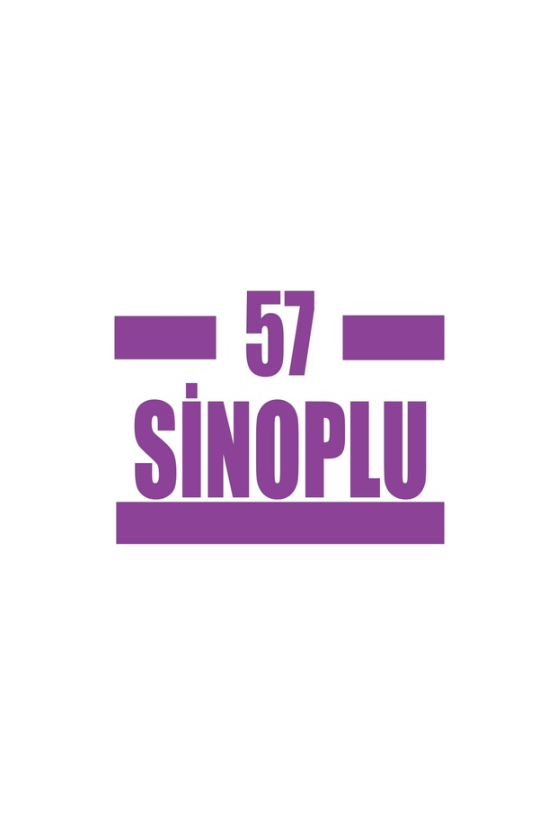 57 Sinoplu Car Sticker 17X17 cm Purple